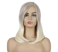 Peluca De Hilo Sintético De Moda Peluca De Pelo Largo Natural Y Hermosa Fresca De Alta Temperatura Fácil Mantenimiento (41 Cm)