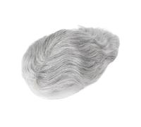 Peluca de hombre #1B80 Sistema de cabello humano, prótesis capilar for hombres, parte superior fina mono con base PU, peluquín for Tupé para hombre