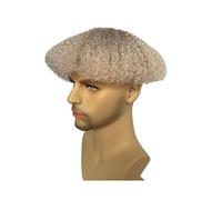 Peluca de hombre Afro Wave Hair Toupee Unit Black Mens Curly Sistema de reemplazo cabello humano Full Lace Tupé para hombre(4MM Ombre Curly)