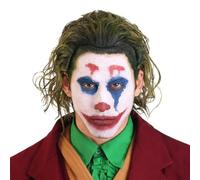 Peluca de Joker para Hombre, Peluca Verde para Disfraz de Joker, Pelucas Rizadas de Joker Verde, Peluca Corta Ondulada de Payaso para Hombre, Disfraz de Carnaval de Halloween Mardi Gras Joker Cosplay