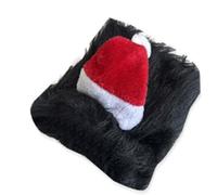 Peluca de leones para mascotas, sombrero de Navidad, disfraz divertido con barba, accesorio de fiesta de poliéster, sombrero de disfraz para mascotas