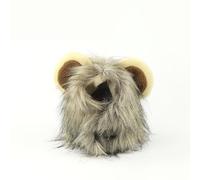 Peluca de melena de león, bonito sombrero de cabeza de león para gatos y perros pequeños, disfraz de gato, tocado para mascotas, para Halloween, Navidad, Pascua, festival, fiesta, actividad (S)