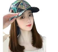 Peluca de moda, elegante, natural, sintético, trenzado, corto, para coleta durante el tiempo libre, actividad, estilo fácil, cambio de sombrero