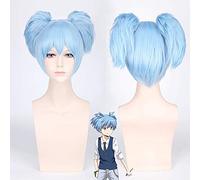 Peluca de moda para uso diario Cos Wig Assassination Classroom Chaotian Nagisa Blue Tiger Mouth Clip Anime 417
