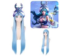Peluca de moda para uso diario King Game Glory I Am A Singer Cosplay peluca Wang Zhaojun peluca de seda de alta temperatura