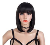 Peluca De Moda Qi Liu Pi Bobo Head Peluca Reparación Cara La Mayor Parte De La Peluca De Aspecto Natural (35 Cm) Peluca