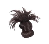 Peluca de moño - moño de cabello sintético | Clip en bollos emplumados pelucas | Cómodos Bunns desordenados de la abrazadera de garras | Faux Tolletes Extension updo falso para mujeres fiestas de viaj