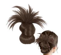 Peluca de Moño | Moños Con Clip | Extensiones Postizas de Cabello Cómodas para Mujer Recogidos Falsos para Viajes y Fiestas Estilo Moderno y Despeinado