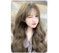 Peluca De Mujer Diadema Completa Cabello Artificial Invisible Sin Rastro Francés Natural Perezoso Agua Ondulación Pelo Largo Y Rizado