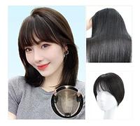 Peluca de Mujer Pieza de peluca for mujer Parte superior de la cabeza Cabello esponjoso Aumento de cabello real Relleno de cabello Invisible Sin rastro Pieza de peluca Pelucas de Mujer Pieza de Pelo(0