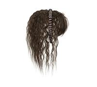Peluca de mujer Simulación de cabello Flequillo Peluca Pieza Frente Banda para el cabello Flequillo Una peluca Relleno de cabeza Cubierta para el cabello Cabello blanco Pelucas para niñas Pelucas si