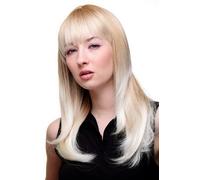 Peluca de Mujer Skandinavisch Clara Rubia Flequillo Largo Peluca Aprox. 50CM