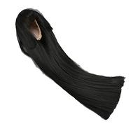 Peluca de Muñecas con Unión de 1/6 Bola para una Muñeca de 15.5 a 17 Cm Cadto Negro de Muñeca Cabello Largo con Balanceo de Muñecas Blegs Pail Protegida con Nuestro Tubo en