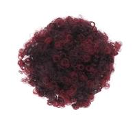 Peluca de Oruga Marrón de Fibra Térmica para Moño y Coleta | Accesorio Portátil, Aporta Volumen al Peinado, Adecuado para Principiantes, Niñas y Sesiones Fotográficas