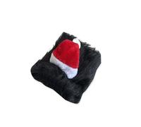 Peluca de Papá Noel con sombrero de leones para mascotas, diseño cómodo, accesorio de fiesta de vacaciones, pelucas de imitación suaves para perros