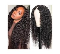 Peluca de parte en U, pelucas rizadas para mujeres negras, cabello humano de 30 a 66 cm, peluca con clip en forma de U, extensión de parte en U rizada de pelo humano Remy agrega volumen al cabello (20
