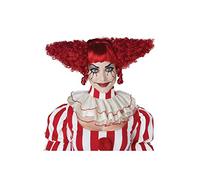 Peluca de payaso asesino para mujer, color rojo