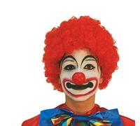 Peluca de payaso de rizos roja