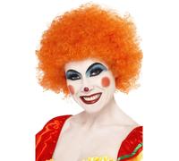 Peluca De Payaso Loca Naranja Para Adultos Unisex Disfraz De Payasos