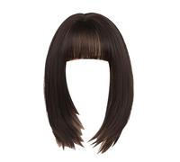 Peluca De Pelo De Clavícula, Pelo Largo Para Mujer, Tocado Completo De Alto Nivel