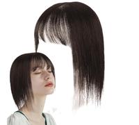 Peluca de pelo frontal, pelucas de pelo fino para la frente, flequillo falso, para mujer, para actuaciones, citas, viajes de negocios salientes, desplazamientos