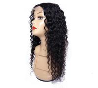 Peluca de pelo humano de la onda del agua Encaje tipo T parte media pelucas onduladas pelo remy pelucas cortas saltarinas