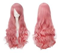 Peluca de pelo largo rizado de 80 cm, peluca sintética resistente al calor para Halloween, carnaval, fiesta (varios colores disponibles) (11)