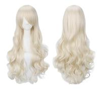 Peluca de pelo largo rizado de 80 cm, peluca sintética resistente al calor para Halloween, carnaval, fiesta (varios colores disponibles) (07)