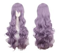 Peluca de pelo largo rizado de 80 cm, peluca sintética resistente al calor para Halloween, carnaval, fiesta (varios colores disponibles) (29)