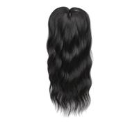Peluca de pelo rizado - Clip invisible de 45 cm, postizos de aspecto natural, para mujeres, mujeres, madres, trabajadoras, estudiantes, eventos, bodas, oficina,
