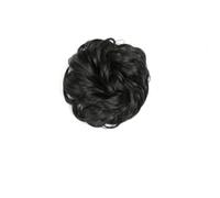 Peluca de pelo sintético con clip en forma de dona, accesorios para el cabello para mujer, 42