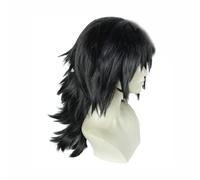 Peluca de pelo sintético esponjoso de Demon Slayers Anime Tomioka Giyuu, pelucas sintéticas para cosplay, para niñas, mujeres y hombres