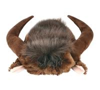 Peluca de Perro con Cuerno de Vaca, Casco de Cuerno de Ganado para Disfraces Divertidos para Perros, Disfraz Suave y cálido de Invierno para Perros medianos y Grandes, Traje de Navidad de Acción de G