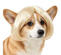 Peluca de perro Flequillos Ajustable Estilo Humano para Animales Traje