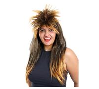 Peluca de Popstar de los años 80 para mujer, color rubio, accesorio de disfraz de estilo 80, perfecta para disfraces de Popstar de los años 80, fiestas de disfraces y otros eventos de disfraces,