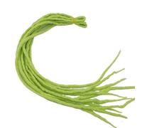 Peluca de rastas de 120 cm con trenzas ocultas: extensiones de cabello rizado for estilos africanos(Fluorescentgreen)