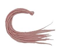 Peluca de rastas de 120 cm con trenzas ocultas: extensiones de cabello rizado for estilos africanos(Light Pink)