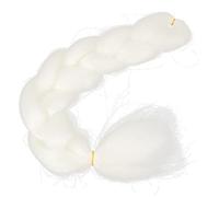 Peluca de Rastas que Brillan Oscuridad, Blanco, Fibra