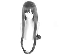 Peluca De Sakurajima Mai Anime Seishun Buta Yarou Wa Bunny Girl Senpai No Yume Wo Minai Cosplay Peluca Sintética De Mujer Larga Gris Peluca De Pelo De Fiesta