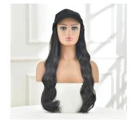 Peluca de sombrero Gorro de peluca for mujer, gorro de peluca largo ondulado y rizado, gorro de peluca natural y realista, adecuado for uso diario en fiestas Gorro de peluca(06)