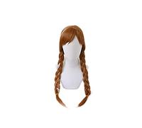 Peluca De Trenzas De Anna, Disfraz De Cosplay, Peluca De Princesa De Pelo Sintético Resistente Al Calor, Pelucas De Fiesta De Carnaval Para Adultos Y Mujeres