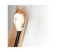 Peluca delantera de encaje Peluca de cabello humano rubio miel n.° 27, con encaje frontal HD 13x6, peluca liso tipo hueso(24inches)