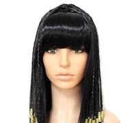 Peluca Egipcia Peluca De Cleopatra Para Mujer Accesorio De Disfraces Damas Reina Del Nilo Peluca Negra Cabello Del Antiguo Egipto Cabello Para Fiesta De Halloween