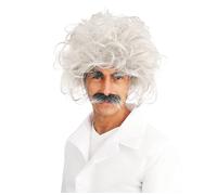 Peluca Einstein con cejas y bigote