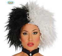 Peluca Elegante Tipo Cruella Para Mujeres