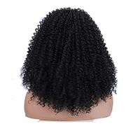 Peluca En U, Pelucas Cortas Rizadas Sin Pegamento Con Encaje Frontal, Pelo Sintético, Peluca Para Uso Diario Para Mujeres, Peluca En Forma De U, Pelucas Negras Y Grises De 20 Pulgadas Para Mujeres