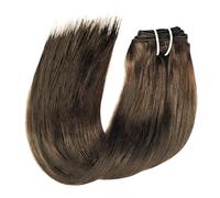 peluca Extensiones de cabello humano real, invisibles, lisas, sin costuras, con clip, 8 unidades, 18 clips, trama doble, 120 g Para adelgazar el cabello(4,20inches)