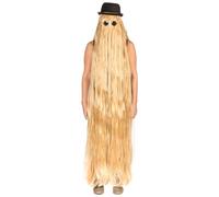 Peluca extra larga rubia adulto