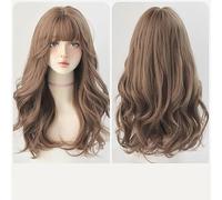 Peluca Femenina De Pelo Largo De Dibujos Animados Flequillo Grande Ondulado Esponjoso Estilo De Tocado Completo Pelo Largo Y Rizado