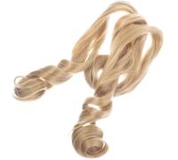 Peluca Francesa de Ondas Grandes, Fibra Térmica Amarilla | Aspecto Estilizado, Fácil de Trenzar, para Mujeres y Artistas, Fotos, Cosplay y Cambio Rápido